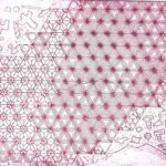 1 - Grabado electrolítico sobre plancha de cobre. 10 x 12 cm. Líneas trazadas con AxiDraw V3 y líneas dibujadas a mano, todo sobre barniz BIG black.