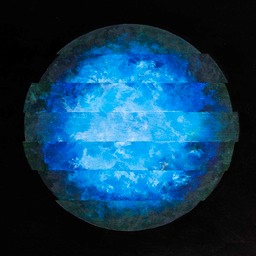 850 Círculo sesgado Azul